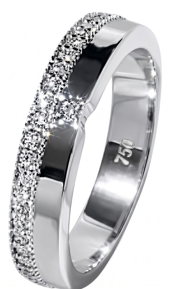 Wedding Ring 00021 — 925 Sterling Silver — View 2