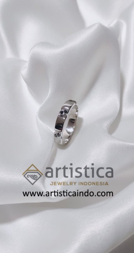 Wedding Ring 00023 — 925 Sterling Silver — View 2
