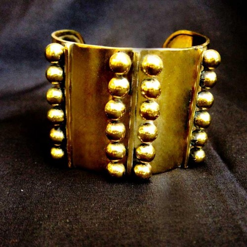 Artistic Brass Granule Bracelet