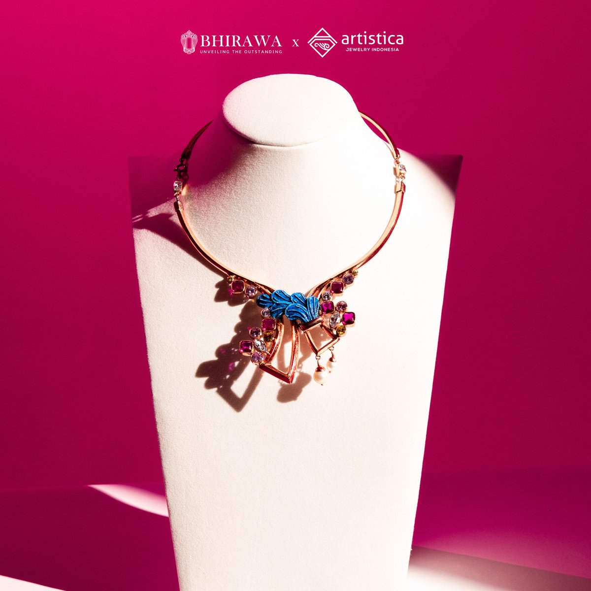 Puspavarna Necklace 03 — Handcrafted 925 Sterling Silver Jewelry by Artistica