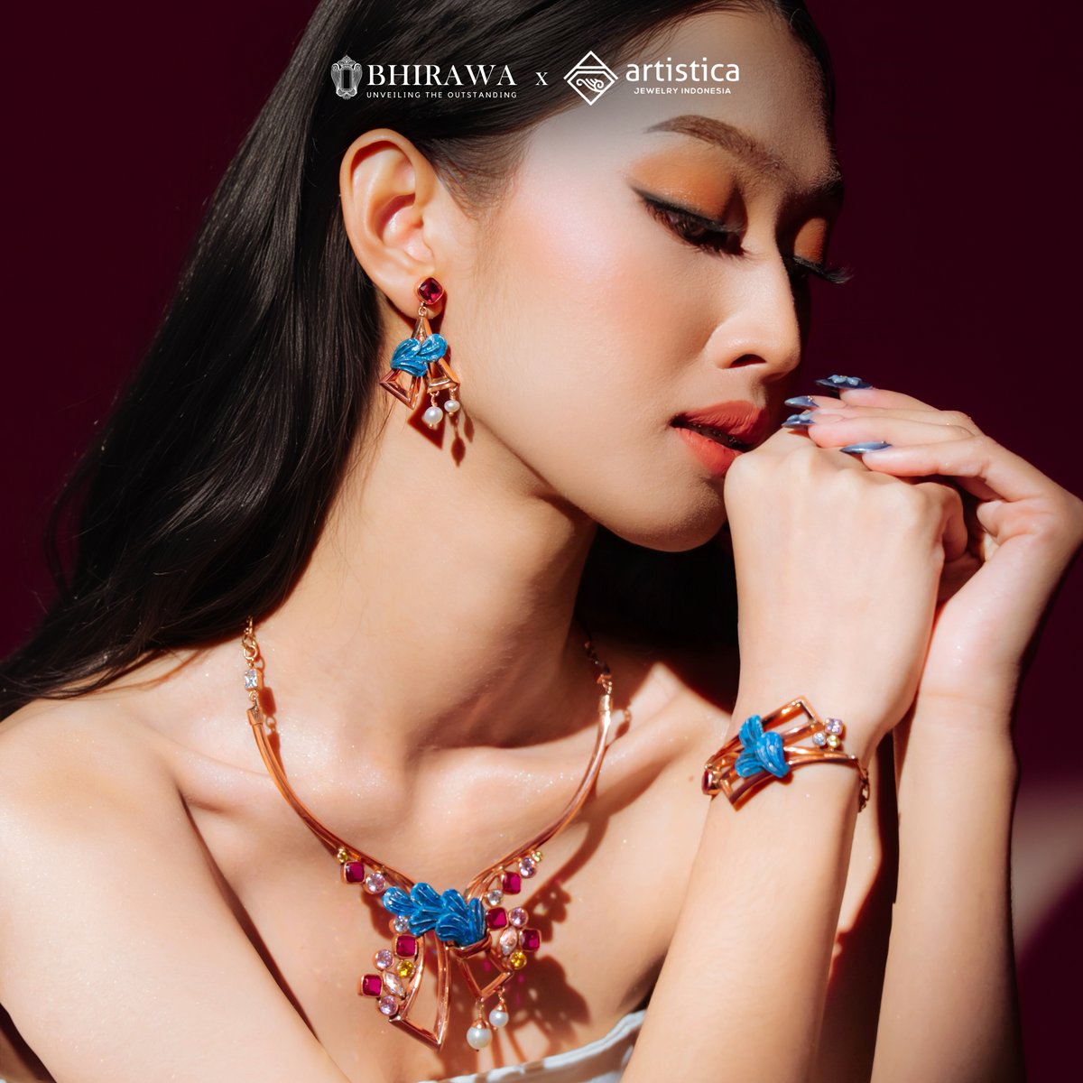 Puspavarna Necklace 05 — Handcrafted 925 Sterling Silver Jewelry by Artistica
