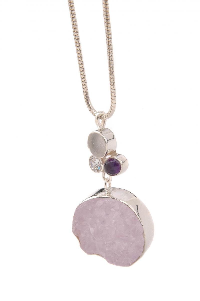 Purple Grape 2000-0521 — Handcrafted 925 Sterling Silver Jewelry by Artistica