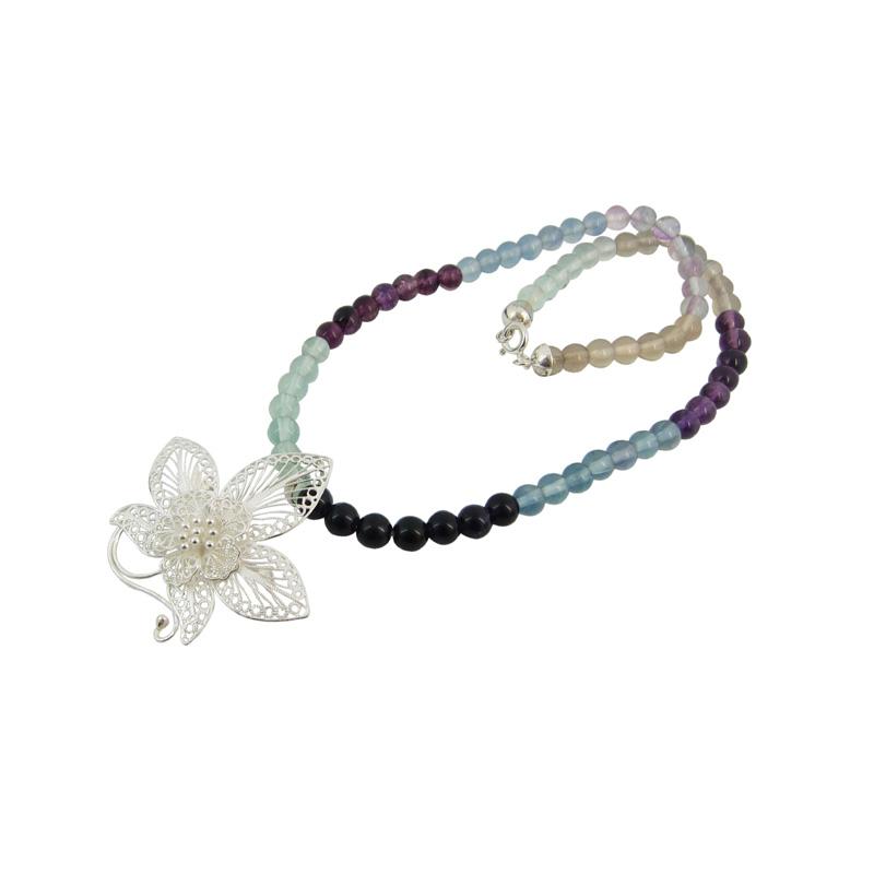 Genuine Flourite 2000-1885 — Handcrafted 925 Sterling Silver Jewelry by Artistica