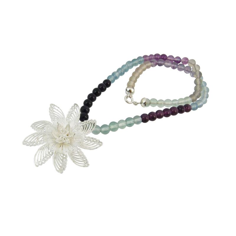 Genuine Flourite 2000-1887 — Handcrafted 925 Sterling Silver Jewelry by Artistica